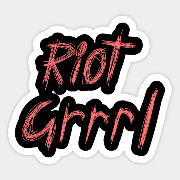 Riot Grrrl Sticker by n23tees